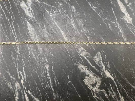 Gold-Filled Paperclip Anklet