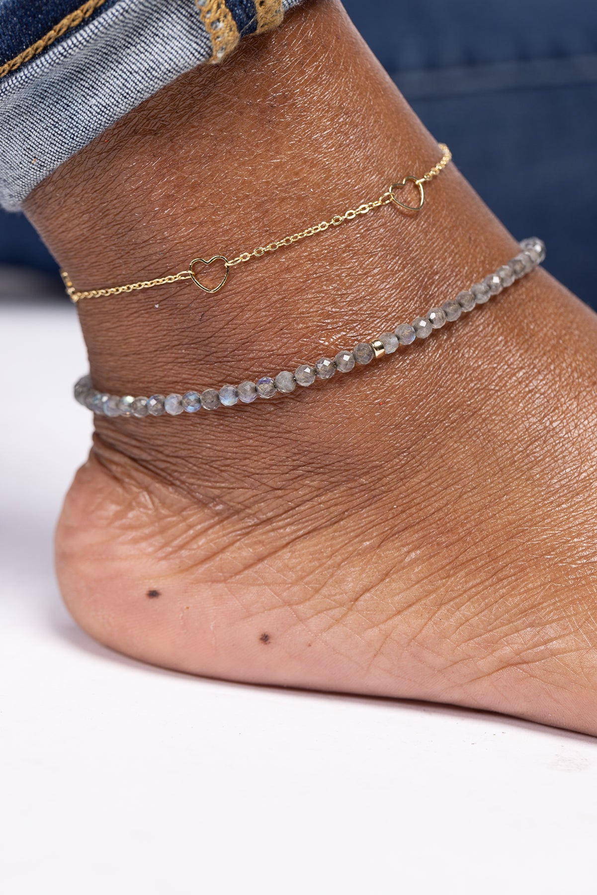 Gold-Filled Heart Anklet